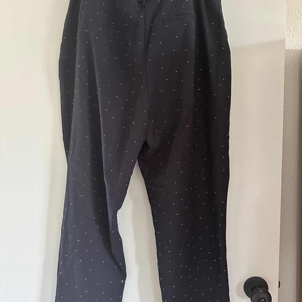 Black Rhinestone Trousers - Picture 4 of 4